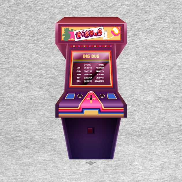 Dig Dug Arcade Game by grantedesigns